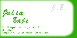 julia baji business card